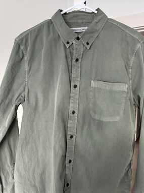 Outerknown Studio Shirt Off-Duty Drab Size Medium